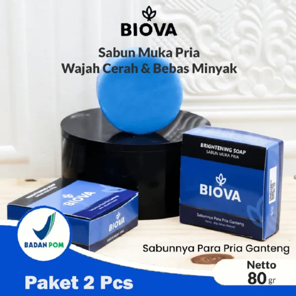 Paket Bundling BIOVA Brightening Soap 80gr (2 PCS)