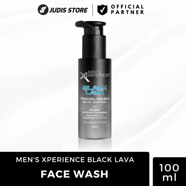 MEN'S Xperience BLACK LAVA Facial Wash 12h-Oil Control 100ml